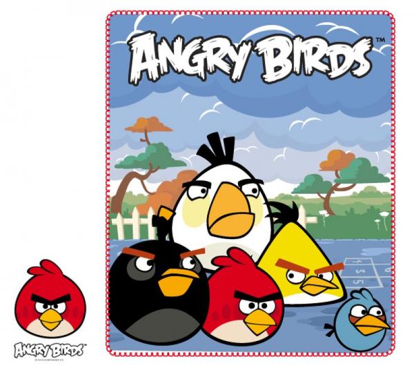 FLÍSOVÁ DEKA ANGRY BIRDS 