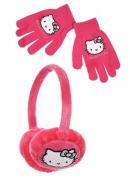 KLAPKY NA UŠI A RUKAVICE HELLO KITTY 
