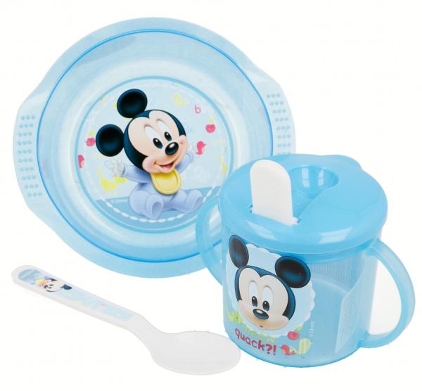 3 - DÍLNÁ JÍDELNÍ SOUPRAVA MICKEY baby 