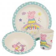 ECO BAMBUSOVÝ 3 - DÍLNÝ SET PEPPA PIG 