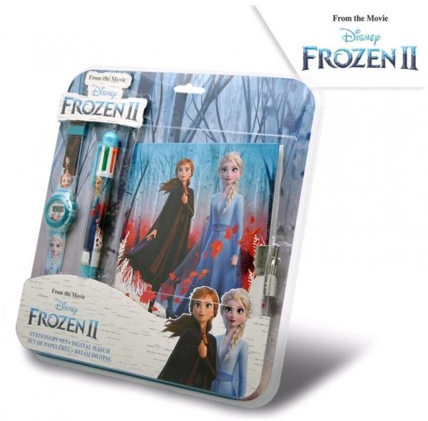 SOUPRAVA ZÁPISNÍK, HODINKY A PROPISKA FROZEN 