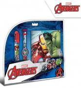 SOUPRAVA ZÁPISNÍK, HODINKY A PROPISKA AVENGERS 