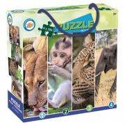 SADA 4 KS PUZZLE ZVÍŘÁTKA 