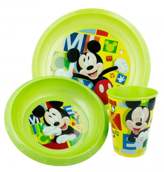 3 - DÍLNÝ PLASTOVÝ SET MICKEY 