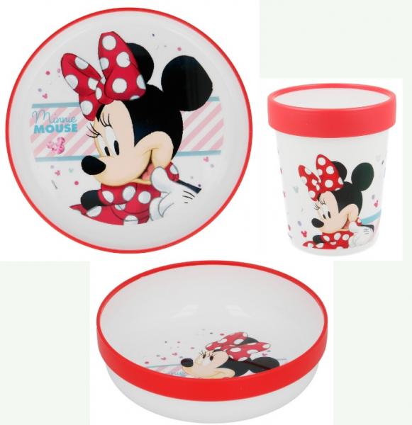 3 - DÍLNÝ PLASTOVÝ SET MINNIE 